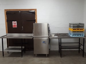 Thumbnail image of ClassEQ Hydro 857 Pass Through Commercial Dishwasher + 2 Tables & Baskets