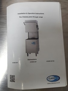 Thumbnail image of ClassEQ Hydro 857 Pass Through Commercial Dishwasher + 2 Tables & Baskets