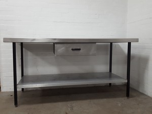 Thumbnail image of Stainless Steel Table Double Rack Worktop Commercial Catering 180x70x88.5cm