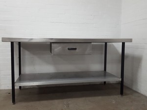 Thumbnail image of Stainless Steel Table Double Rack Worktop Commercial Catering 180x70x88.5cm
