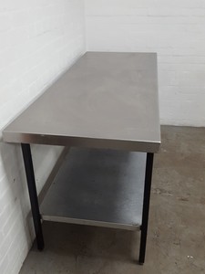 Thumbnail image of Stainless Steel Table Double Rack Worktop Commercial Catering 180x70x88.5cm