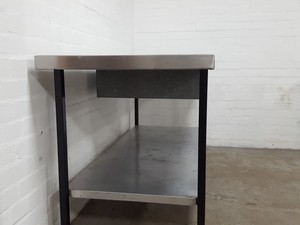 Thumbnail image of Stainless Steel Table Double Rack Worktop Commercial Catering 180x70x88.5cm