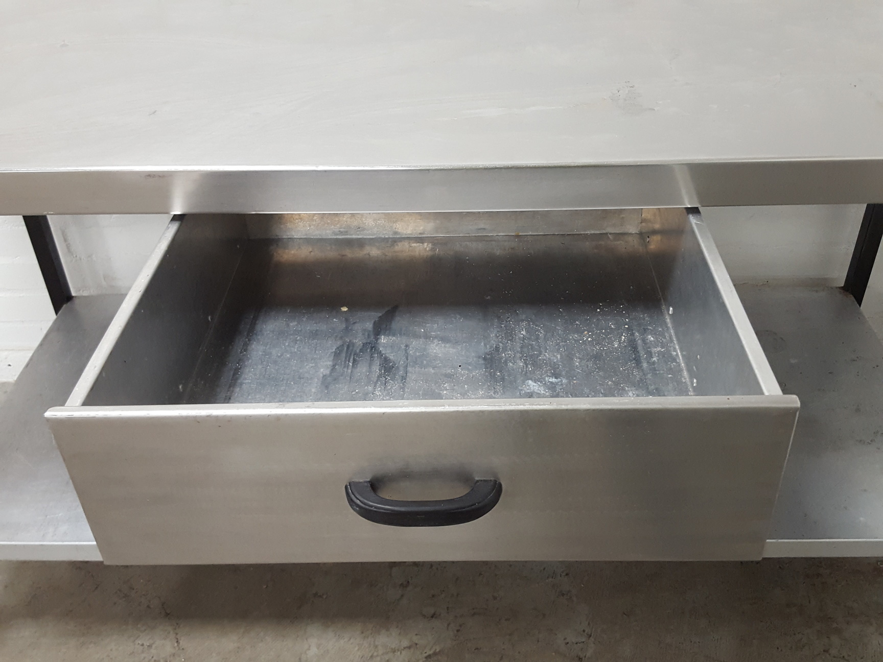 Image of Stainless Steel Table Double Rack Worktop Commercial Catering 180x70x88.5cm