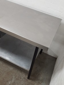 Thumbnail image of Stainless Steel Table Double Rack Worktop Commercial Catering 180x70x88.5cm