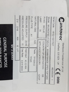Thumbnail image of Moorwood Vulcan MV3RGP90 Gas Range Commercial Kitchen Stove