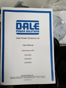 Thumbnail image of Dale RT1250VA UPS E2000 On-Line Uninterruptible Power Supply 