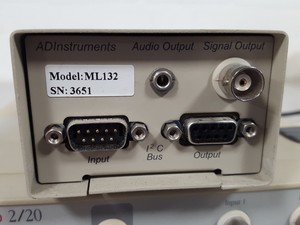 Thumbnail image of AD Instruments ML820 PowerLab 2/20 With ML132 BIO Amp 