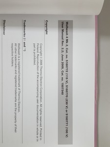 Thumbnail image of Thermo Scientific WellWash 4 MK2 Microplate Washer User Manual Lab