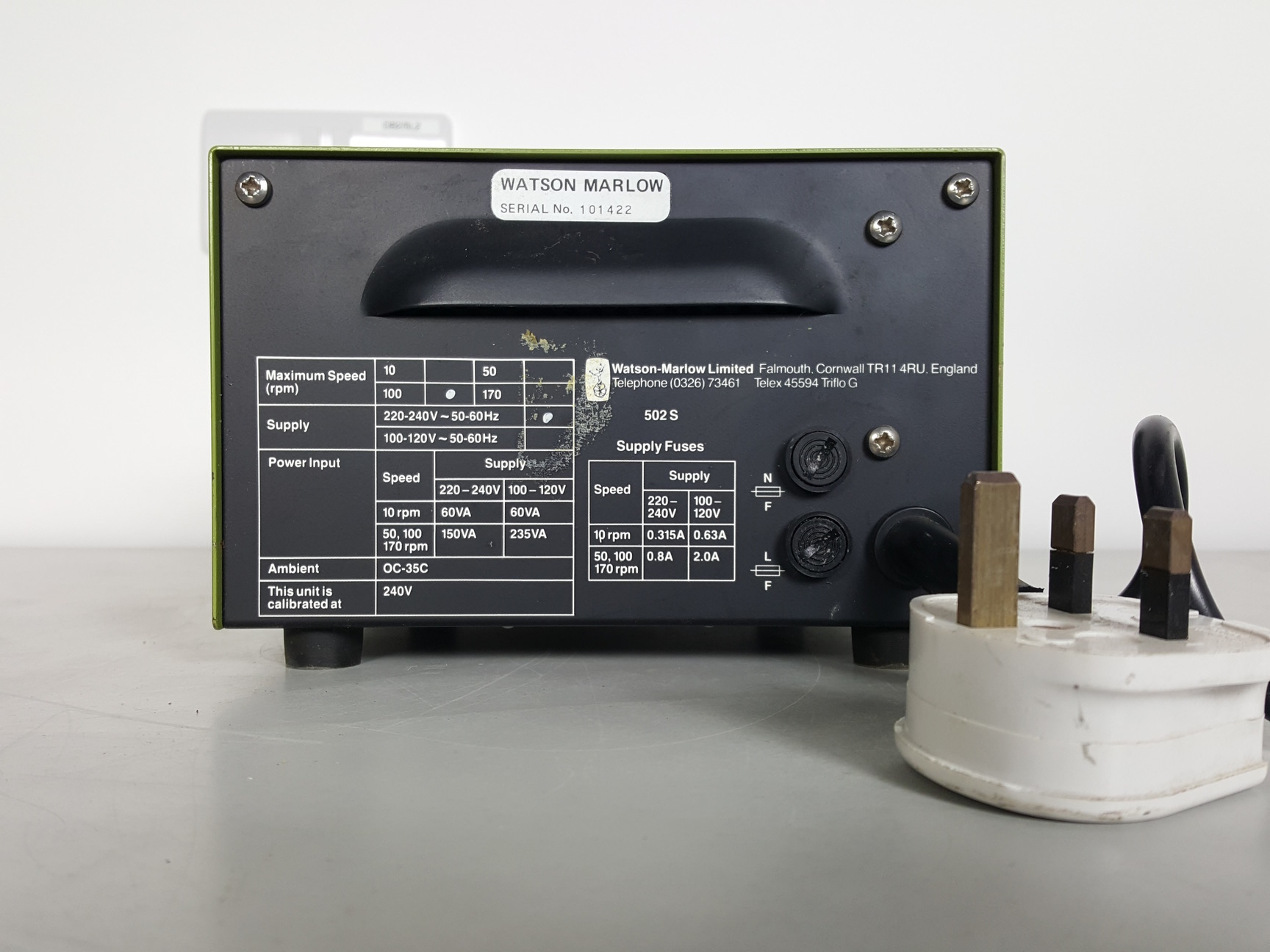 Image of Watson-Marlow 502S Peristaltic Pump Lab