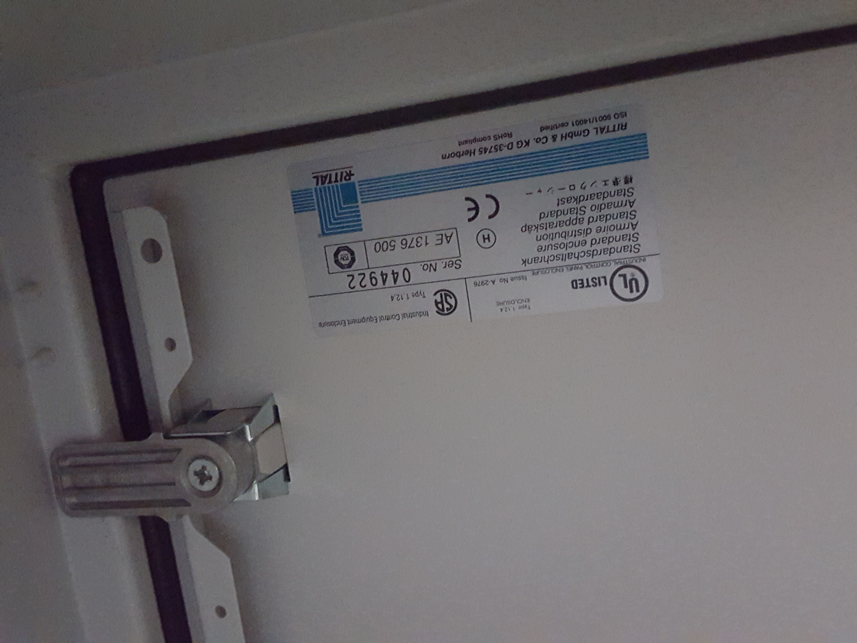 Image of Rittal AE 1376 Steel Compact Enclosure Cabinet Electrical 600x760x350