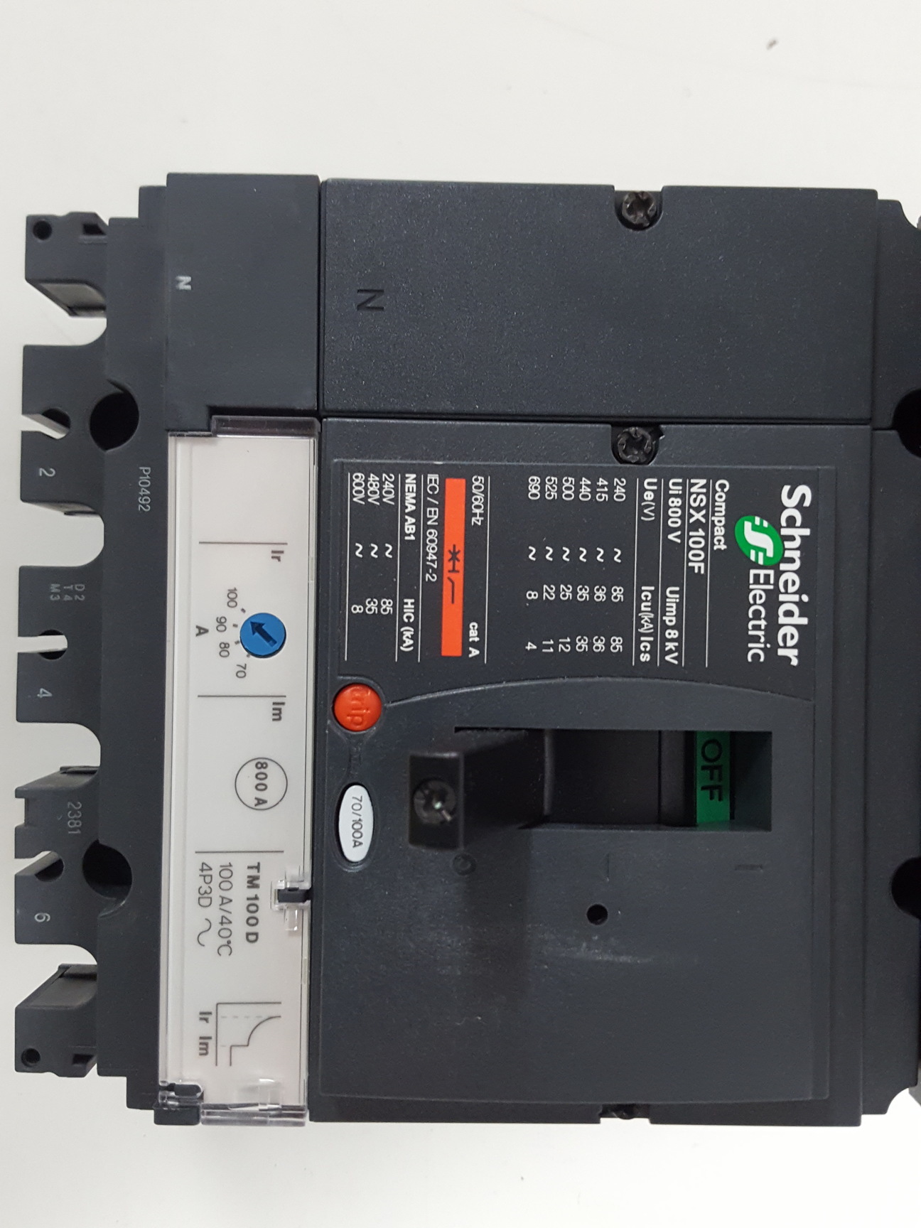 Image of Schneider Electric MGP1004X With Compact NSX100F Circuit Breaker 