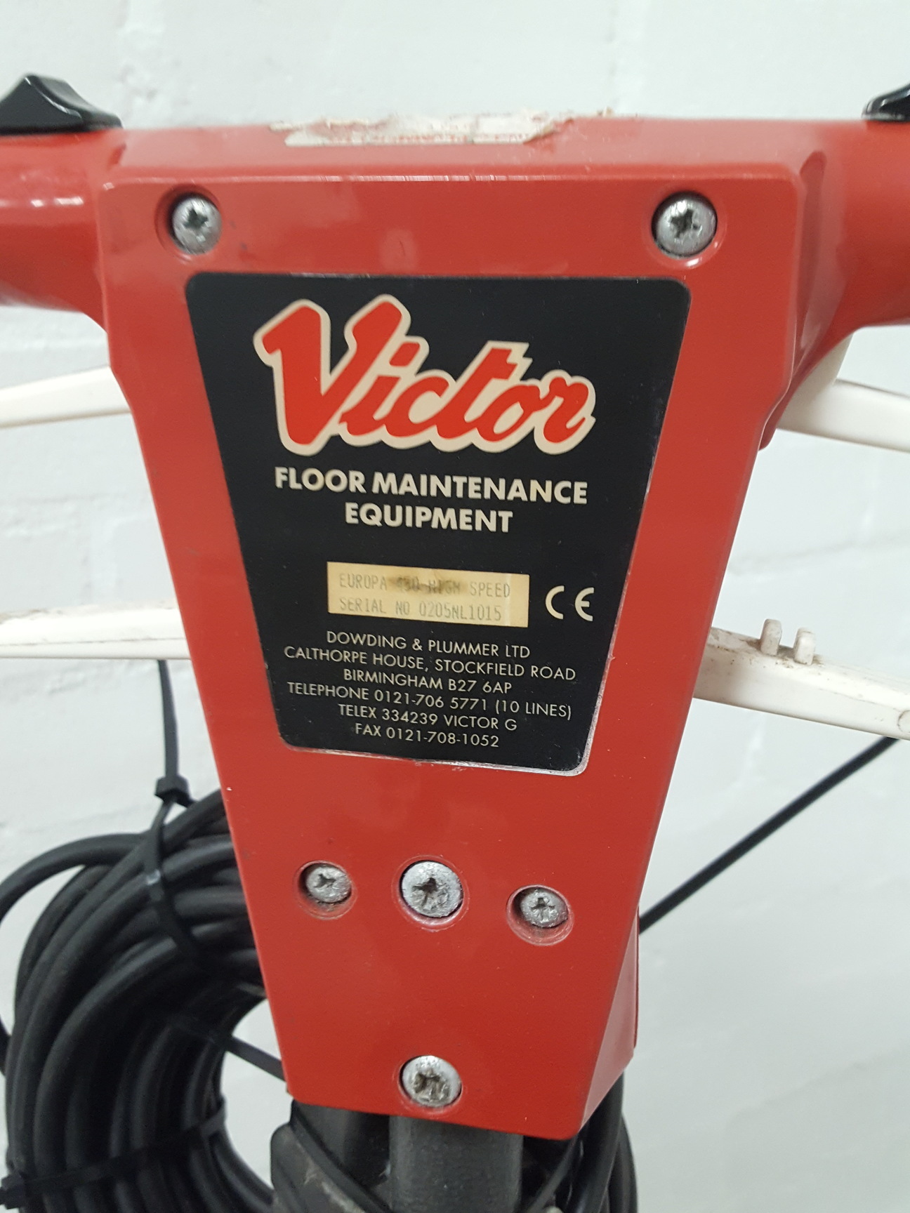 Image of Victor Europa 450 Super High Speed Floor Scrubber Polisher