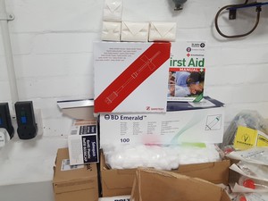 Thumbnail image of Job Lot Medical Equipment First Aid Kits, Sarstedt Needles, Bandages, Syringes,
