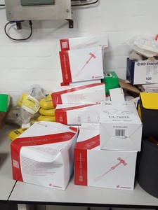 Thumbnail image of Job Lot Medical Equipment First Aid Kits, Sarstedt Needles, Bandages, Syringes,