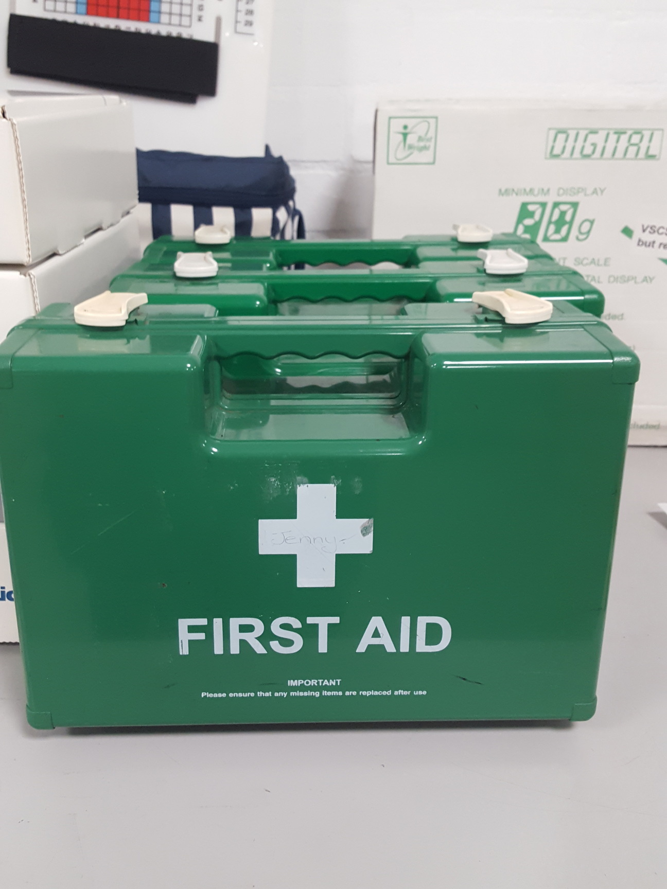 Image of Job Lot Medical Equipment First Aid Kits, Sarstedt Needles, Bandages, Syringes,