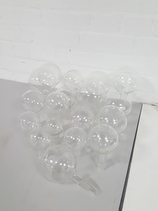 Thumbnail image of 18x Round Bottomed Boiling Flasks + Stoppers Lab Glassware