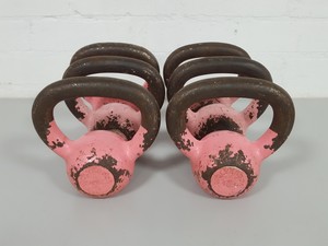 Thumbnail image of Lot of 6 Wolverson 4KG Kettle Bells Gym Equipment