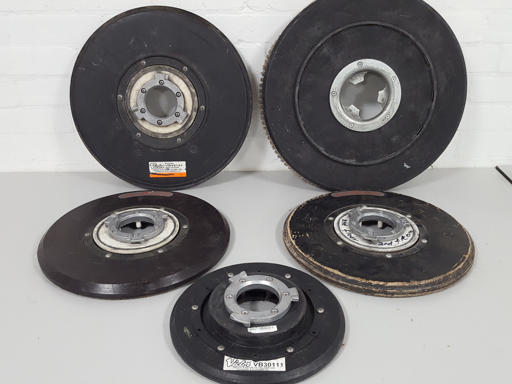 Image of 5x Victor Floor Polishers Drive Pads VB30111 VB40141 VB45141