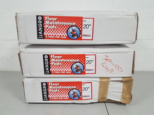 Thumbnail image of 3x Boxes of Jangr 20" Floor Maintenance Pads (5 Pads Per Box)