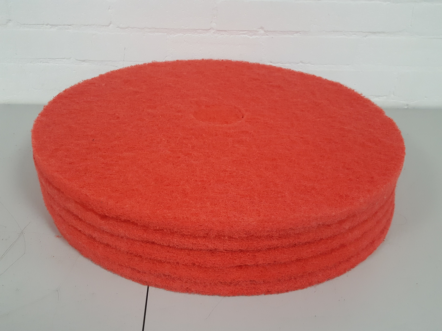 5x-red-24-buffing-floor-pads-commercial-machine-scrubber-cleaning