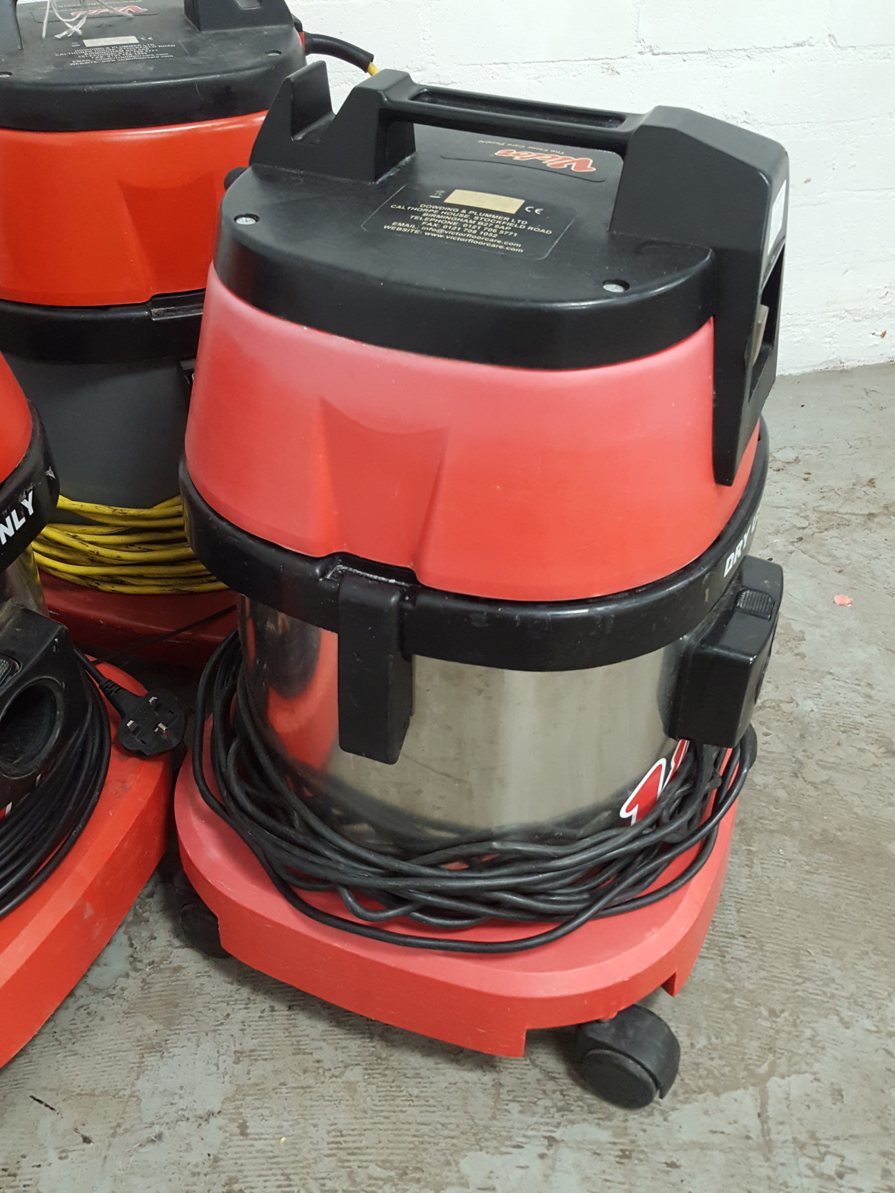 Image of 3x Victor D9 High Performance Vacuum Cleaners
