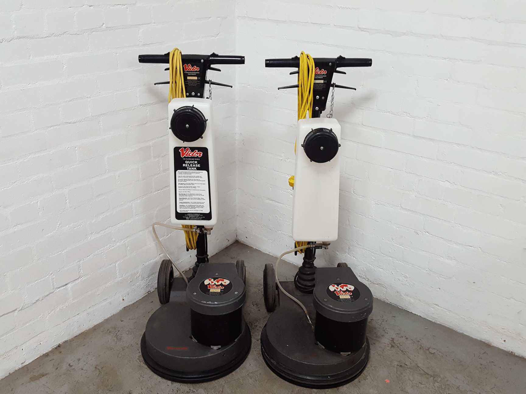 Image of 2x Victor Contractor 400 Floor Cleaners Scrubber Polisher 