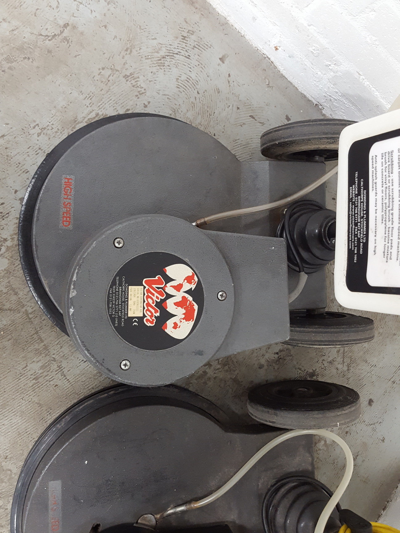 Image of 2x Victor Contractor 400 Floor Cleaners Scrubber Polisher 