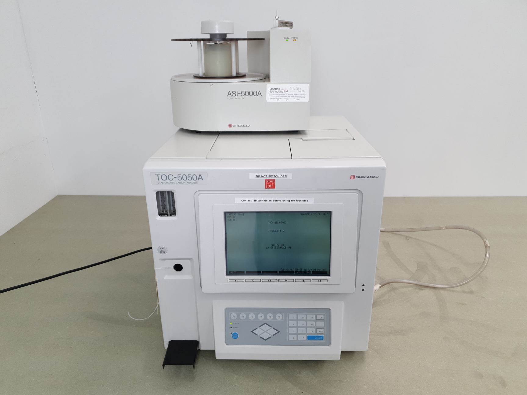 Image of TOC-5050A SHIMADZU Total Organic Carbon Analyzer with ASI-5000A-S-P Autosampler