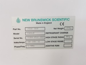 Thumbnail image of New Brunswick U410 ULT Freezer -45 Ultra Low Temperature Freezer Spares / Repair