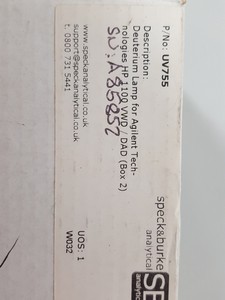 Thumbnail image of Speck & Burke Agilent HP1100 Compatible Deuterium Lamps UV755 