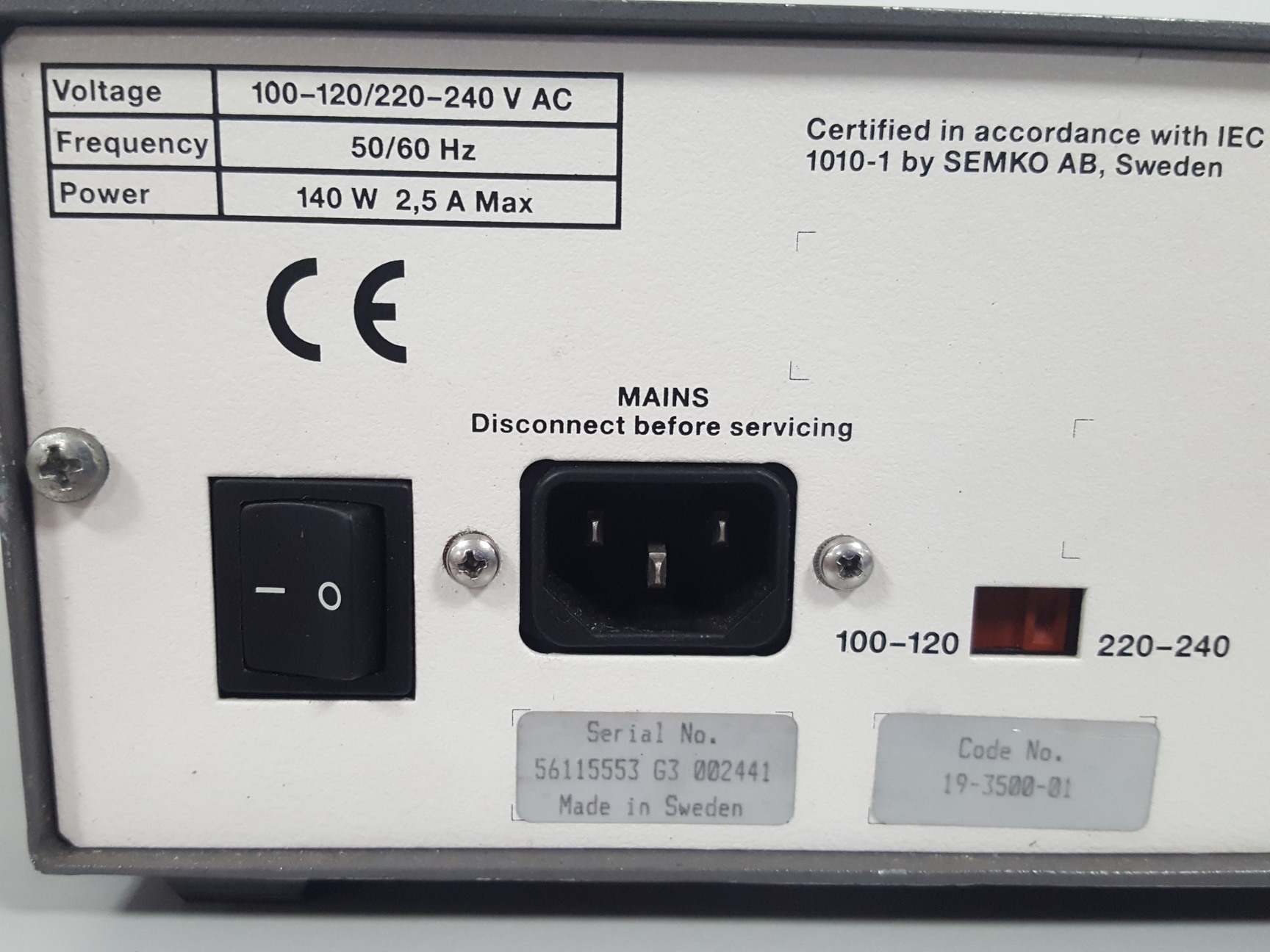 Image of Pharmacia Biotech EPS 3500XL Electrophoresis Supply Lab