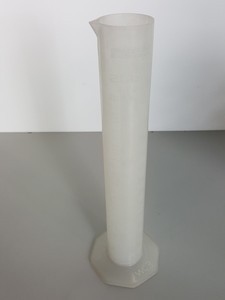 Thumbnail image of Large Lot of Plastic Graduated Cylinders, Beakers, Bases & Other Misc Lab Items