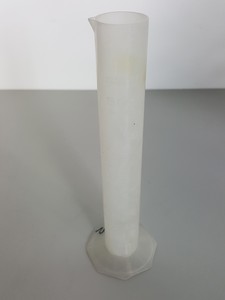 Thumbnail image of Large Lot of Plastic Graduated Cylinders, Beakers, Bases & Other Misc Lab Items
