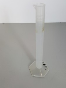 Thumbnail image of Large Lot of Plastic Graduated Cylinders, Beakers, Bases & Other Misc Lab Items