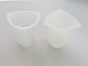 Thumbnail image of Large Lot of Plastic Graduated Cylinders, Beakers, Bases & Other Misc Lab Items