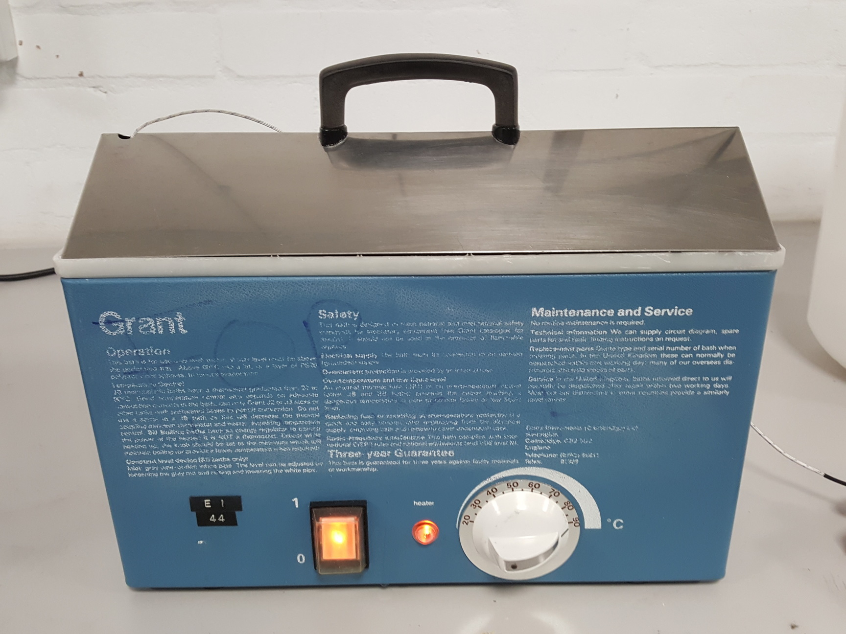 Grant JB1 Lab Water Bath 77C Heating With Lid