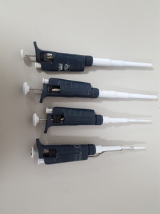 Thumbnail image of Lot of 4x Faulty Gilson Pipetman P Series Single Channel Pipette 2x P20, 2xP1000