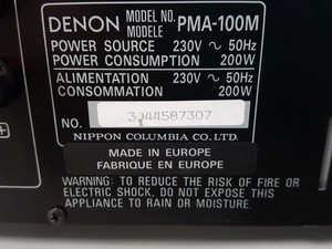 Thumbnail image of Denon PMA-100M Stereo Integrated Amplifier