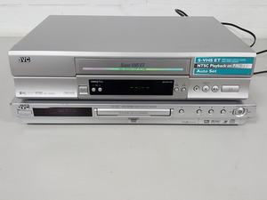 Thumbnail image of JVC HR-S5965 VHS Video Recorder With JVX XV-N33 DVD Super Player