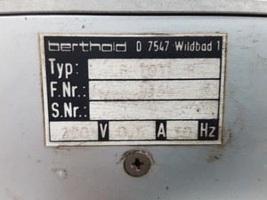 Thumbnail image of Berthold Technologies berthold 0 7547 Wildbad 1 Typ: LB 1014 B F.Nr: 1354 Lab