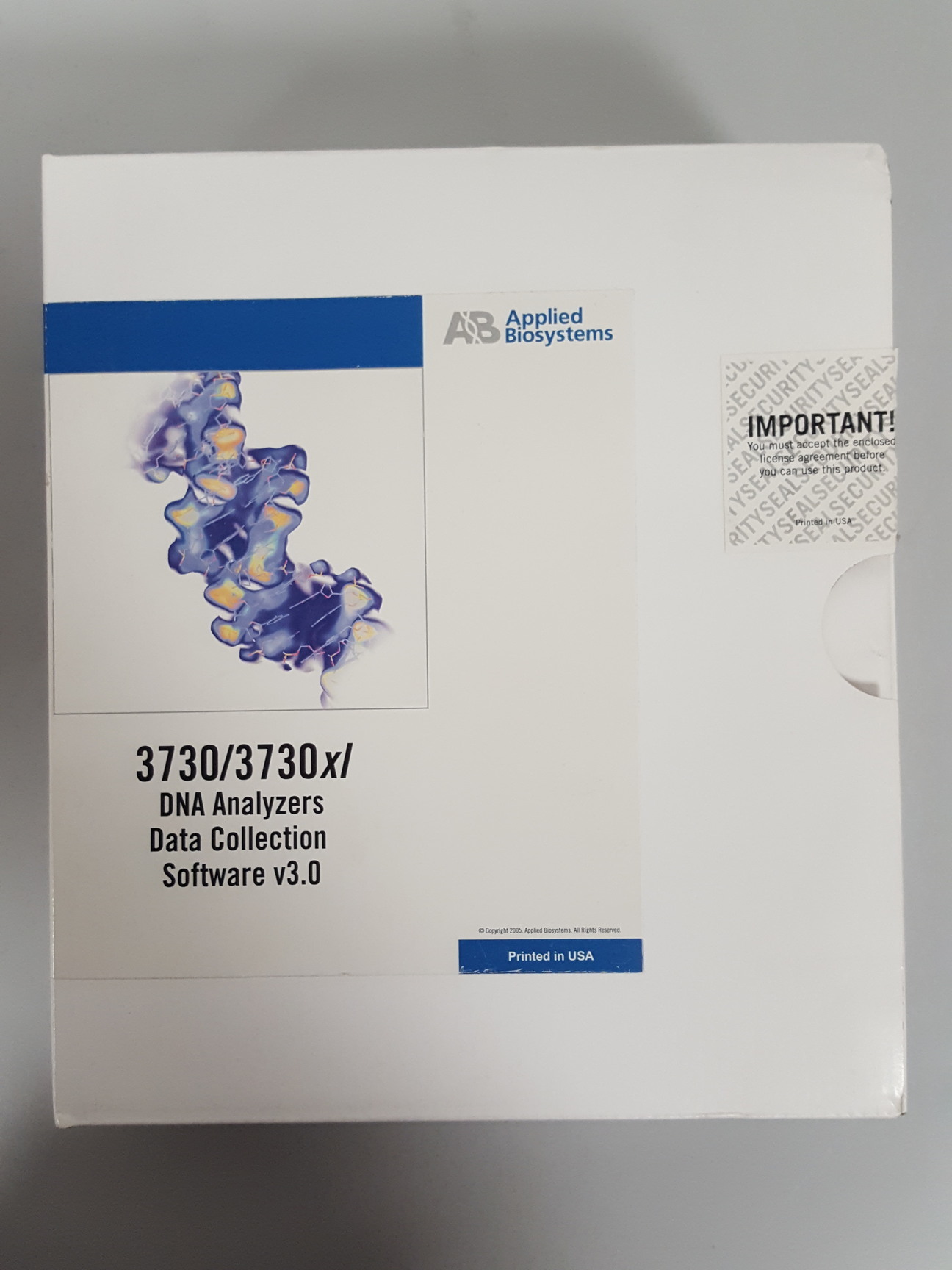 Image of 3730 / 3730XL Applied Biosystems DNA Analyser Data Collection Software v3.0 Lab
