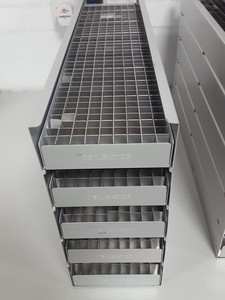 Thumbnail image of Lot of 6 Denley Stainless Steel Lab Freezer Racks Tray