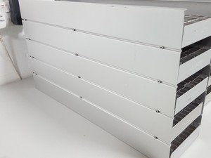 Thumbnail image of Lot of 6 Denley Stainless Steel Lab Freezer Racks Tray