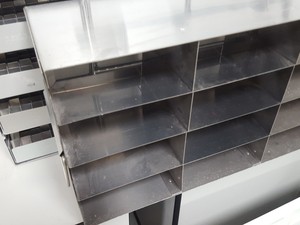 Thumbnail image of Lot of 6 Denley Stainless Steel Lab Freezer Racks Tray