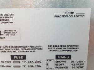 Thumbnail image of Gilson FC 204 Fraction Collector Lab 
