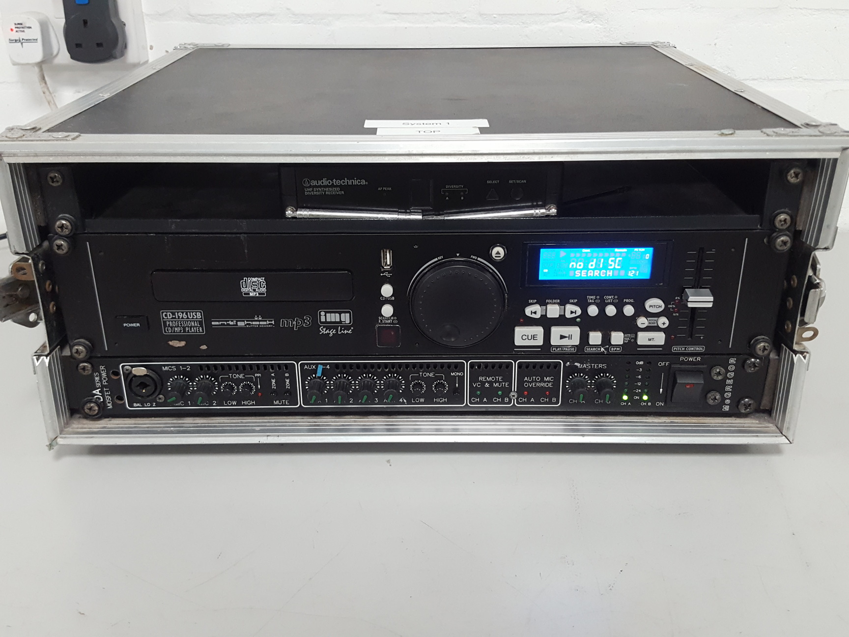 Image of IMG StageLine CD-196USB CD & MP3 Player + McGregor DA Series Mixer