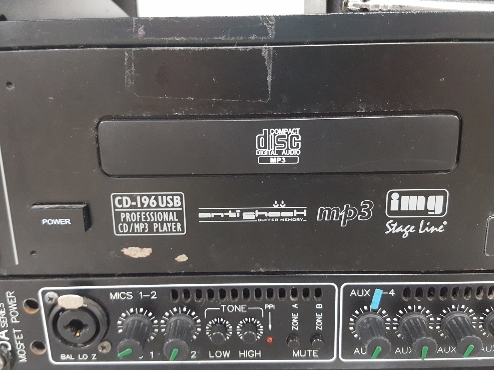 Image of IMG StageLine CD-196USB CD & MP3 Player + McGregor DA Series Mixer