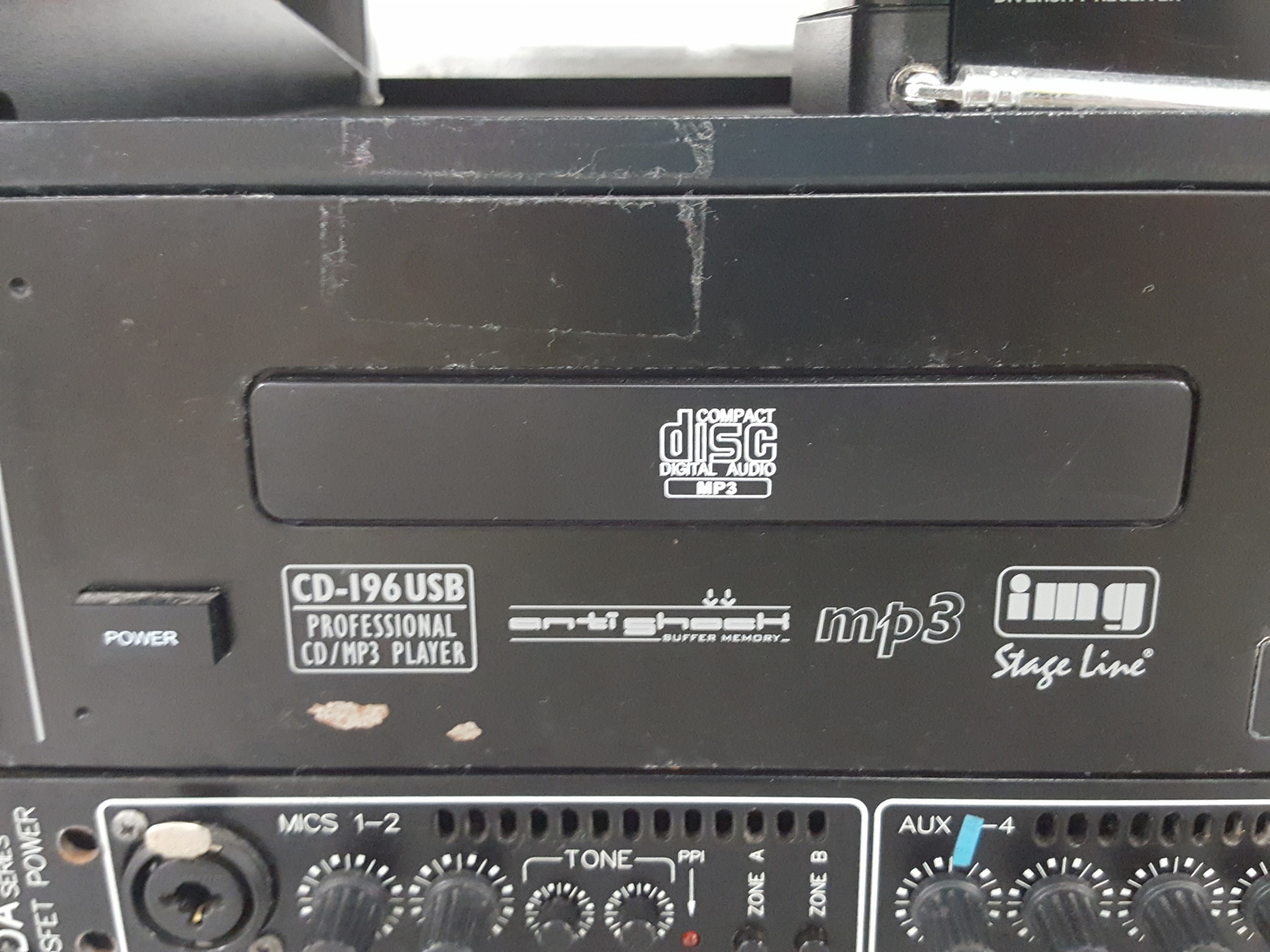 Image of IMG StageLine CD-196USB CD & MP3 Player + McGregor DA Series Mixer