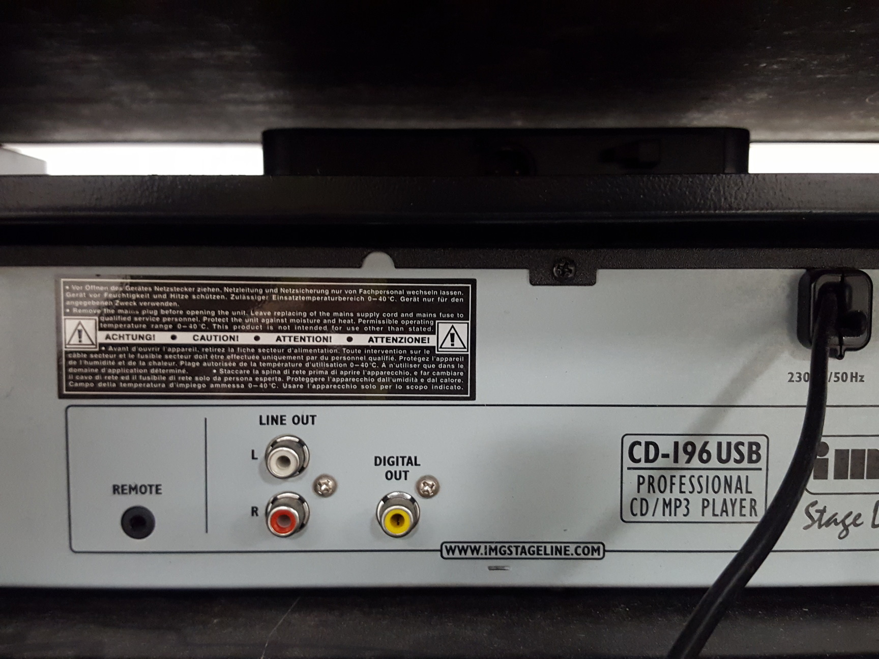 Image of IMG StageLine CD-196USB CD & MP3 Player + McGregor DA Series Mixer