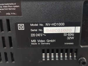 Thumbnail image of Panasonic NV-HD100B Video Cassette Recorder + Remote & Manual